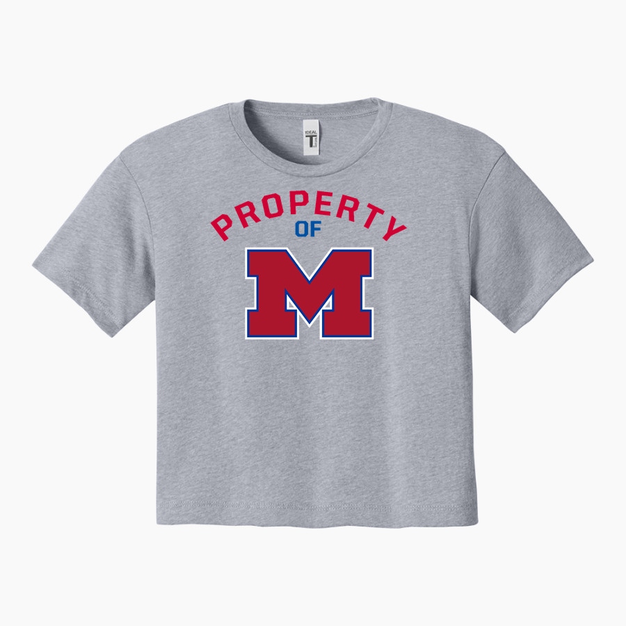 MORGANTOWN MOHIGANS The Official Online Store <span class="pdp-name-mascot">MORGANTOWN MOHIGANS</span> Next Level Apparel Women's Ideal Crop Top