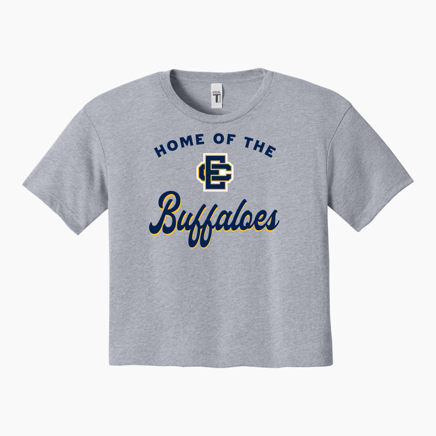 Elm Creek Buffaloes <span class="pdp-name-mascot">Elm Creek Buffaloes</span> Next Level Apparel Women's Ideal Crop Top