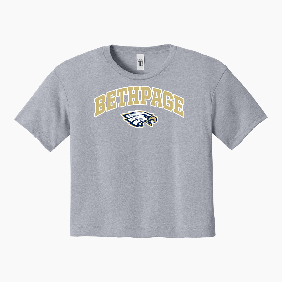 BETHPAGE HIGH SCHOOL GOLDEN EAGLES <span class="pdp-name-mascot">BETHPAGE GOLDEN EAGLES</span> Next Level Apparel Women's Ideal Crop Top