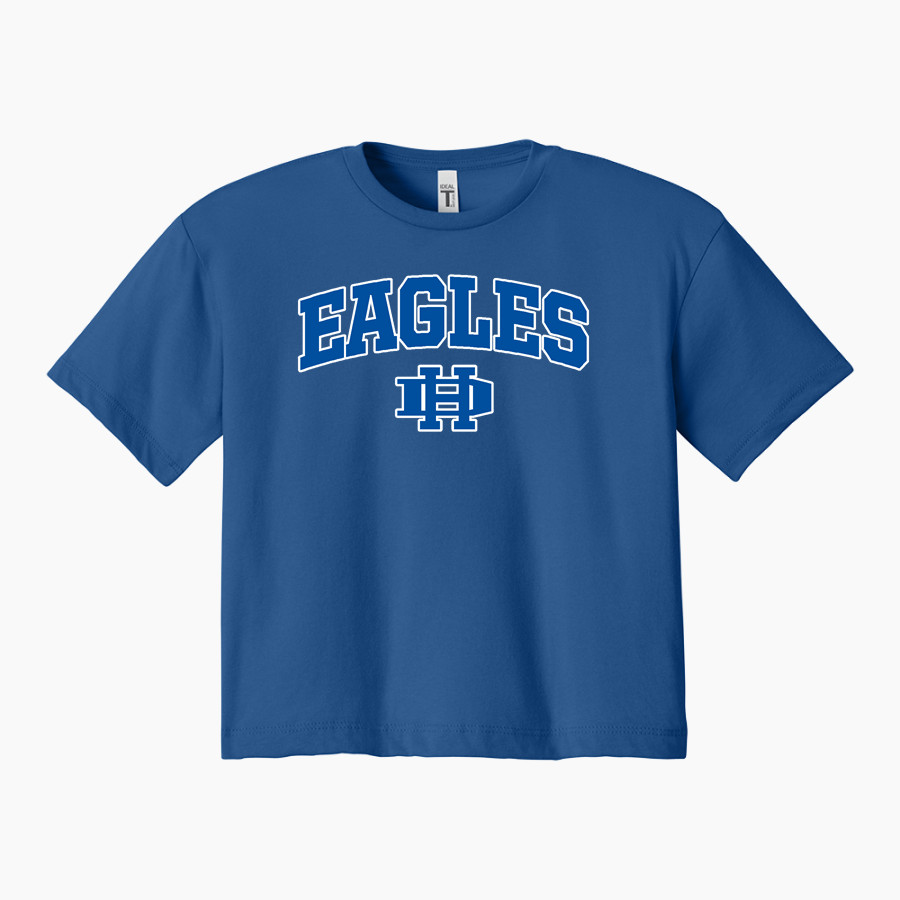 HIWASSEE DAM HIGH SCHOOL EAGLES <span class="pdp-name-mascot">HIWASSEE DAM EAGLES</span> Next Level Apparel Women's Ideal Crop Top