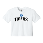 Crow Tigers <span class="pdp-name-mascot">Crow Middle School Tigers</span> Next Level Apparel Women's Ideal Crop Top Front Thumbnail