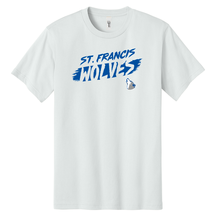 SAINT FRANCIS CATHOLIC ACADEMY Wolves <span class="pdp-name-mascot">St. Francis Wolves </span> Next Level Apparel Men's Ideal Jersey Tee