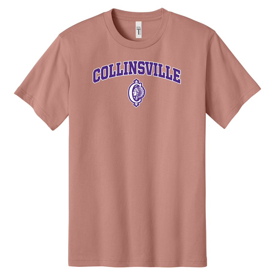 Collinsville Kahoks <span class="pdp-name-mascot">Collinsville Kahoks</span> Next Level Apparel Men's Ideal Jersey Tee