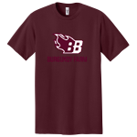 Burgundy Blazers <span class="pdp-name-mascot">Burgundy Farm Blazers</span> Next Level Apparel Men's Ideal Jersey Tee Front Thumbnail