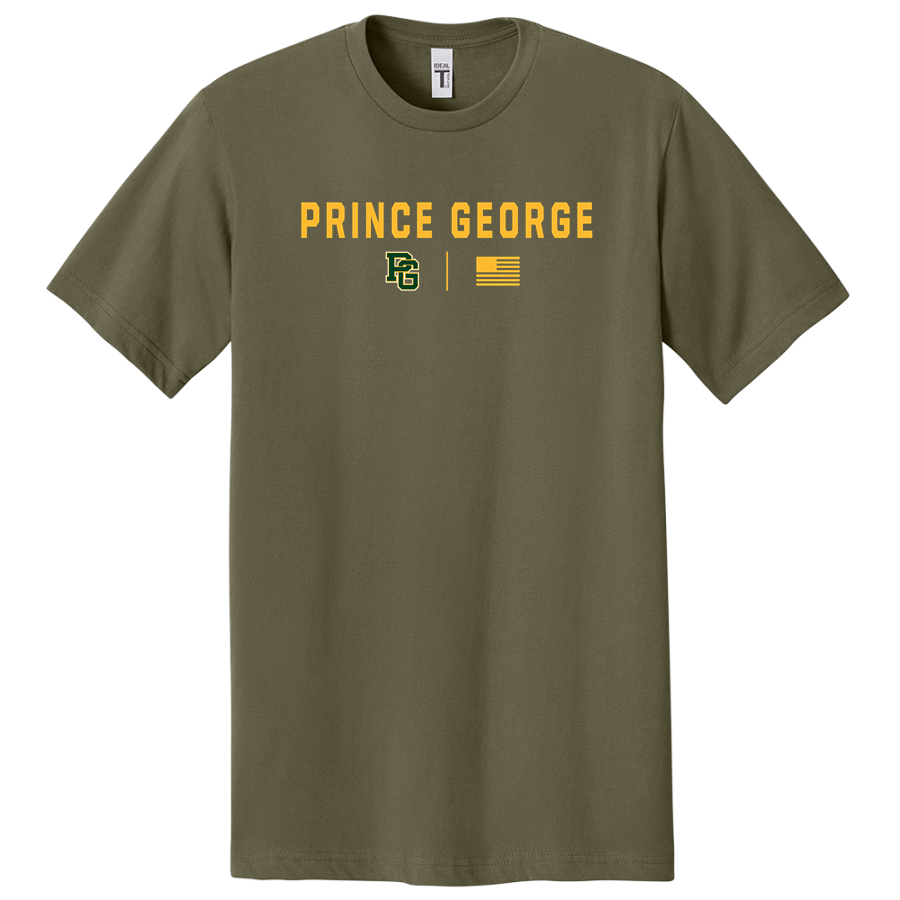PRINCE GEORGE HIGH SCHOOL ROYALS <span class="pdp-name-mascot">PRINCE GEORGE ROYALS</span> Next Level Apparel Men's Ideal Jersey Tee