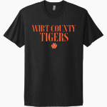 WIRT COUNTY HIGH SCHOOL TIGERS Next Level Apparel Unisex Cotton Tee Front Thumbnail