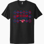 JJ PEARCE HIGH SCHOOL MUSTANGS Next Level Apparel Unisex Cotton Tee Front Thumbnail