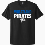 Wheatland High School Pirates Next Level Apparel Unisex Cotton Tee Front Thumbnail