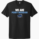 Perry Meridian Falcons Next Level Apparel Unisex Cotton Tee Front Thumbnail