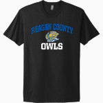 REAGAN COUNTY HIGH SCHOOL OWLS Next Level Apparel Unisex Cotton Tee Front Thumbnail