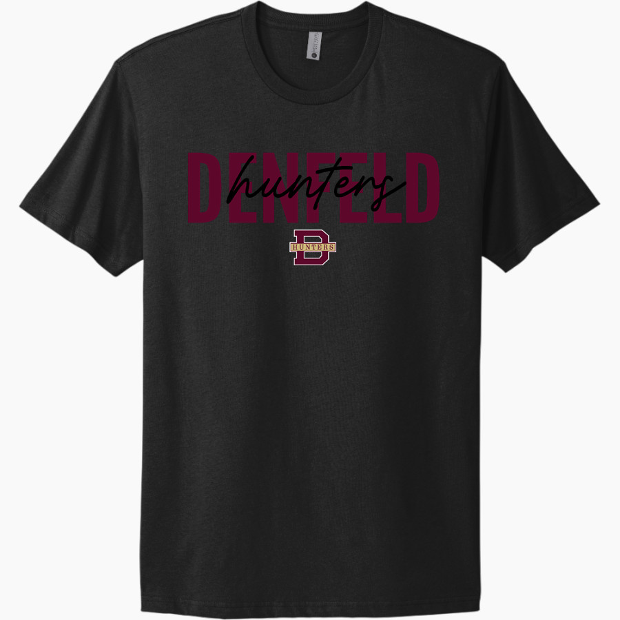 DENFELD HIGH SCHOOL HUNTERS <span class="pdp-name-mascot">DENFELD HUNTERS</span> Next Level Apparel Unisex Cotton Tee