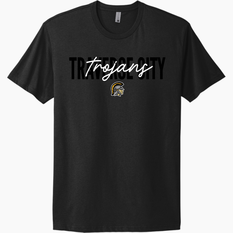 TRAVERSE CITY CENTRAL HIGH TROJANS <span class="pdp-name-mascot">TRAVERSE CITY TROJANS</span> Next Level Apparel Unisex Cotton Tee