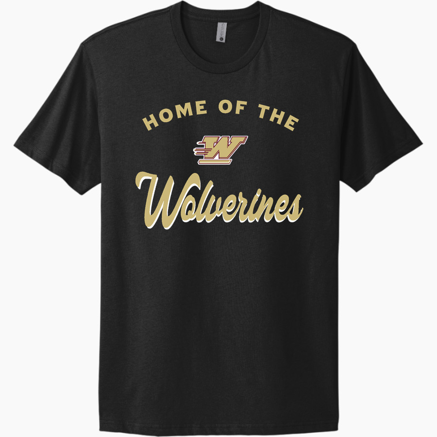 WOODRUFF HIGH SCHOOL WOLVERINES Next Level Apparel Unisex Cotton Tee