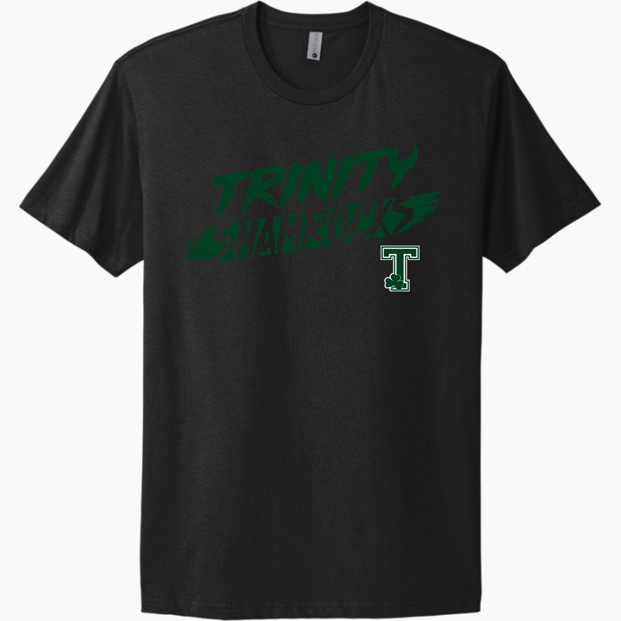 TRINITY HIGH SCHOOL SHAMROCKS <span class="pdp-name-mascot">TRINITY SHAMROCKS</span> Next Level Apparel Unisex Cotton Tee