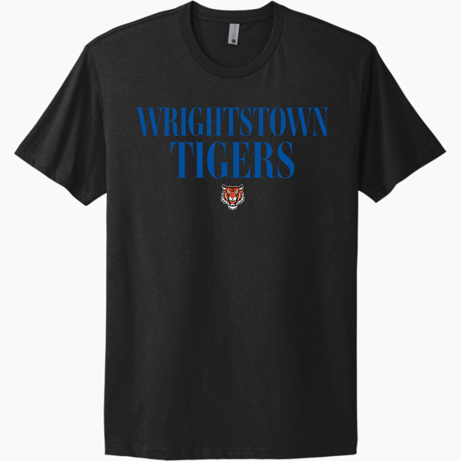 WRIGHTSTOWN HIGH SCHOOL TIGERS Next Level Apparel Unisex Cotton Tee