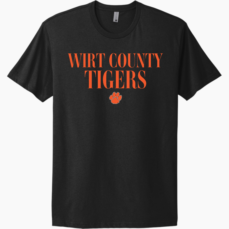 WIRT COUNTY HIGH SCHOOL TIGERS Next Level Apparel Unisex Cotton Tee
