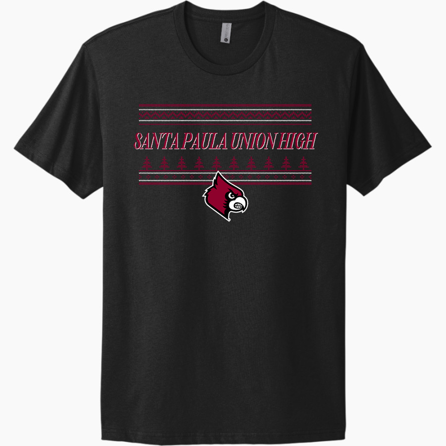 SANTA PAULA UNION HIGH CARDINALS Next Level Apparel Unisex Cotton Tee