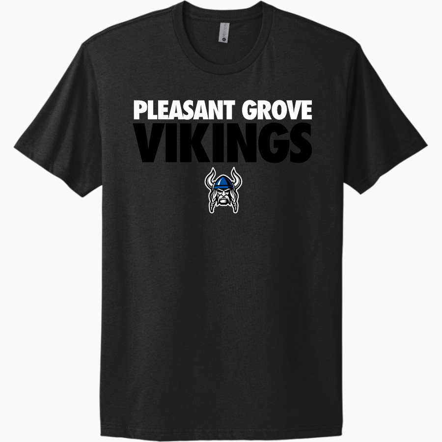 PLEASANT GROVE HIGH SCHOOL VIKINGS <span class="pdp-name-mascot">PLEASANT GROVE VIKINGS</span> Next Level Apparel Unisex Cotton Tee