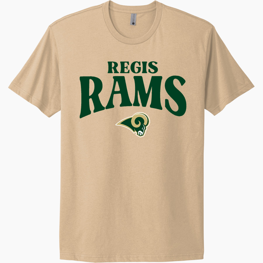 REGIS HIGH SCHOOL RAMS <span class="pdp-name-mascot">REGIS RAMS</span> Next Level Apparel Unisex Cotton Tee