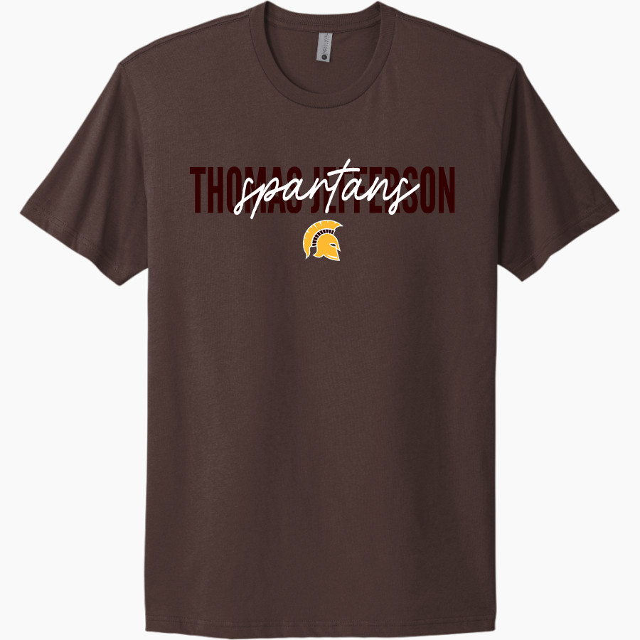 THOMAS JEFFERSON HIGH SCHOOL SPARTANS <span class="pdp-name-mascot">THOMAS JEFFERSON SPARTANS</span> Next Level Apparel Unisex Cotton Tee