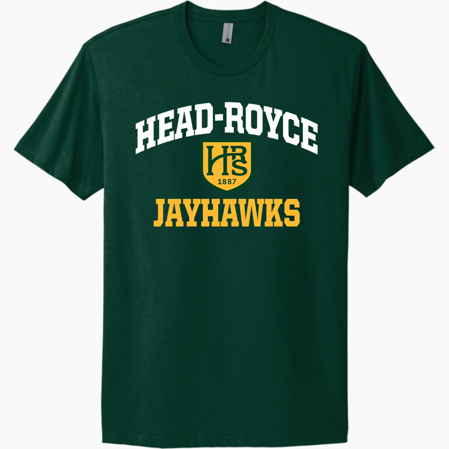 Head-Royce Jayhawks <span class="pdp-name-mascot">Head-Royce Jayhawks</span> Next Level Apparel Unisex Cotton Tee