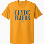 CLYDE HIGH SCHOOL FLIERS <span class="pdp-name-mascot">CLYDE FLIERS</span> Next Level Apparel Unisex Cotton Tee Front Thumbnail