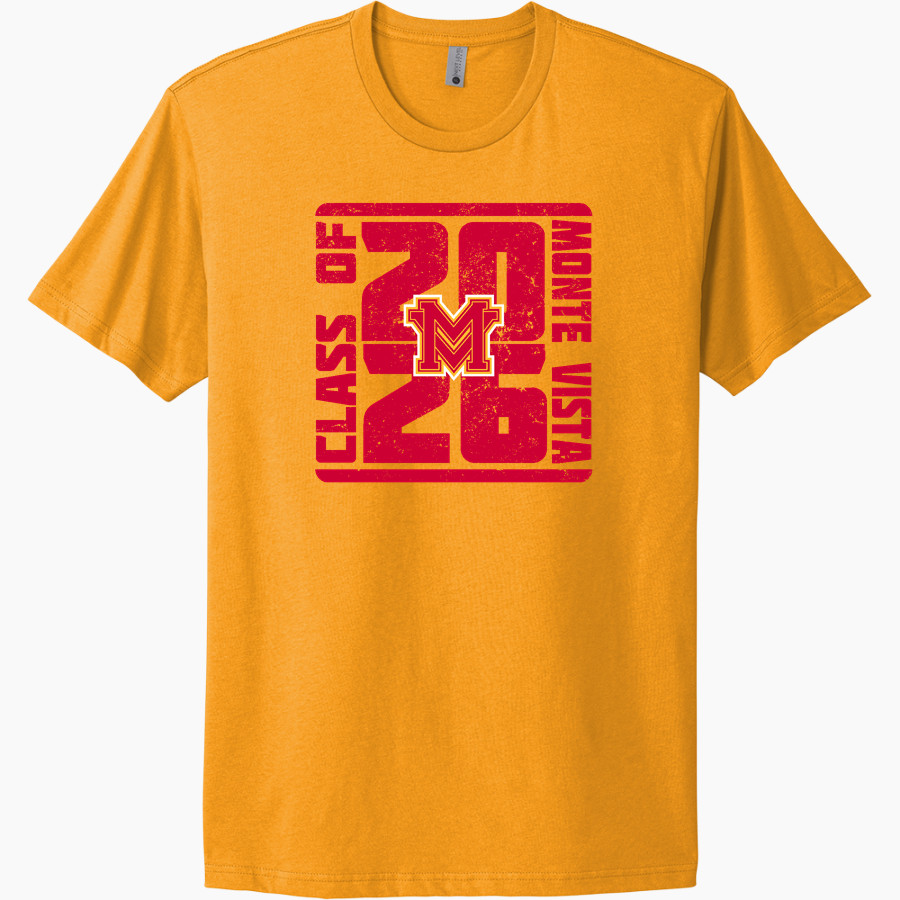 MONTE VISTA HIGH SCHOOL MONARCHS <span class="pdp-name-mascot">MONTE VISTA MONARCHS</span> Next Level Apparel Unisex Cotton Tee