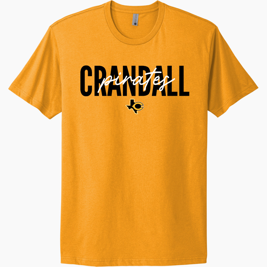CRANDALL HIGH SCHOOL PIRATES Next Level Apparel Unisex Cotton Tee