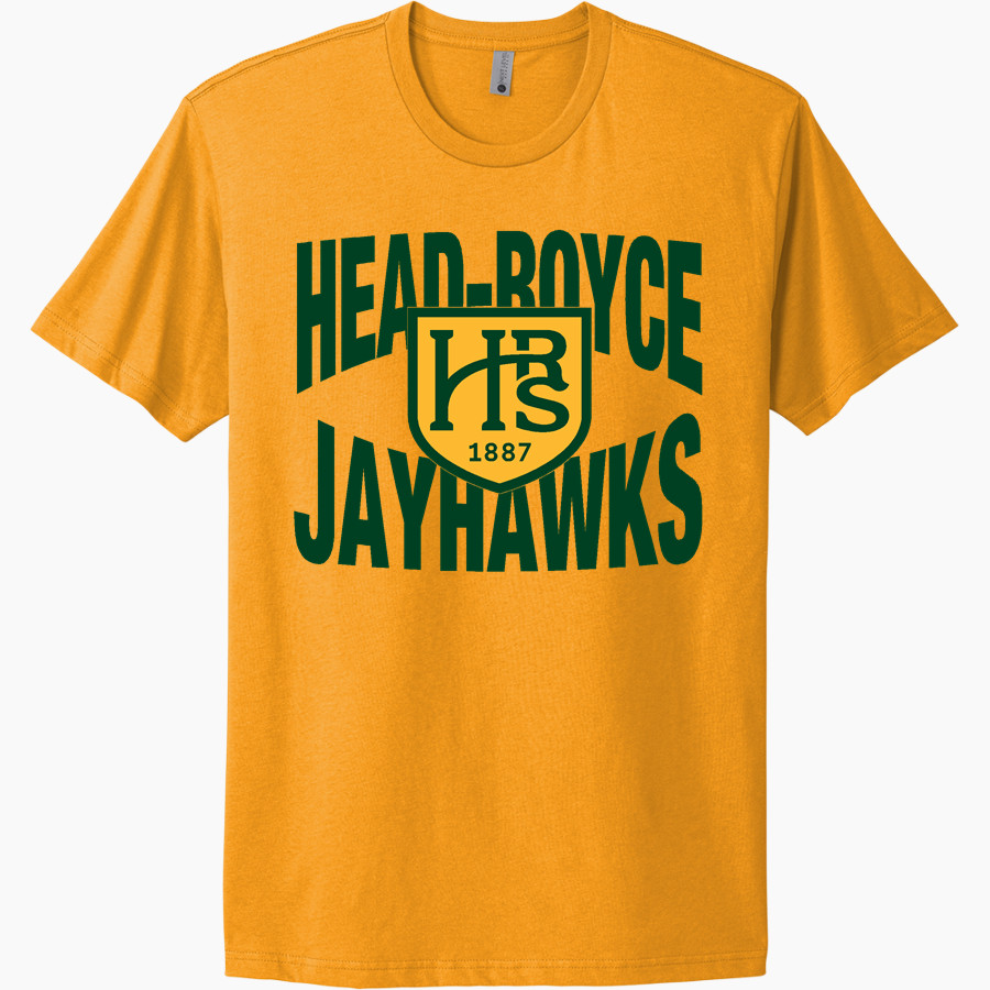 Head-Royce Jayhawks <span class="pdp-name-mascot">Head-Royce Jayhawks</span> Next Level Apparel Unisex Cotton Tee
