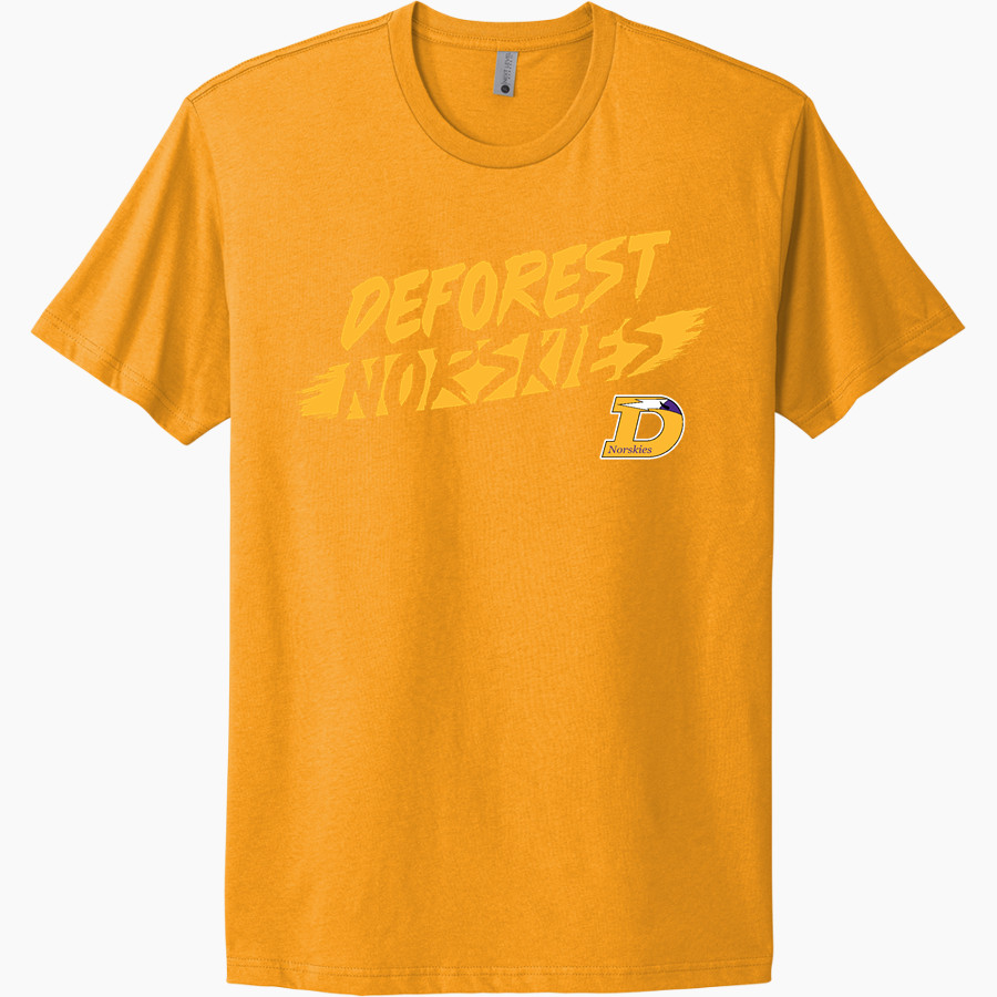 DEFOREST HIGH SCHOOL NORSKIES Next Level Apparel Unisex Cotton Tee