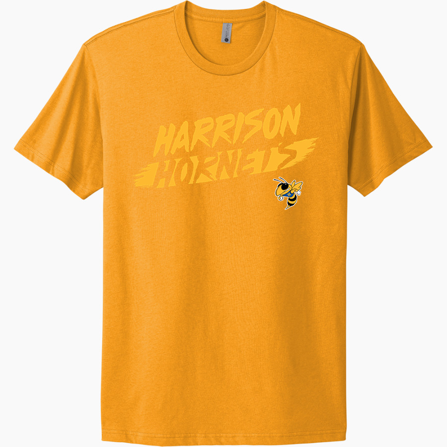 HARRISON COMMUNITY HIGH SCHOOL HORNETS Next Level Apparel Unisex Cotton Tee