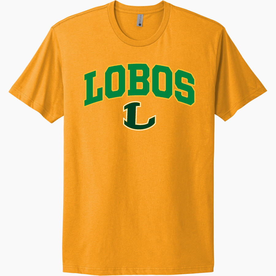 LONGVIEW HIGH SCHOOL LOBOS <span class="pdp-name-mascot">LONGVIEW LOBOS</span> Next Level Apparel Unisex Cotton Tee