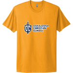 Oskaloosa Christian School Crusaders <span class="pdp-name-mascot">OSKALOOSA CHRISTIAN SCHOOL Crusaders</span> Next Level Apparel Unisex Cotton Tee Front Thumbnail