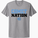 HALIFAX COUNTY COMETS Official Fan Gear Store <span class="pdp-name-mascot">HALIFAX COUNTY COMETS</span> Next Level Apparel Unisex Cotton Tee Front Thumbnail