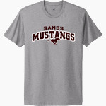 SANDS HIGH SCHOOL MUSTANGS Next Level Apparel Unisex Cotton Tee Front Thumbnail