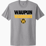 WAUPUN HIGH SCHOOL WARRIORS Next Level Apparel Unisex Cotton Tee Front Thumbnail