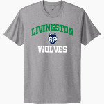LIVINGSTON COLLEGIATE ACADEMY Wolves Next Level Apparel Unisex Cotton Tee Front Thumbnail