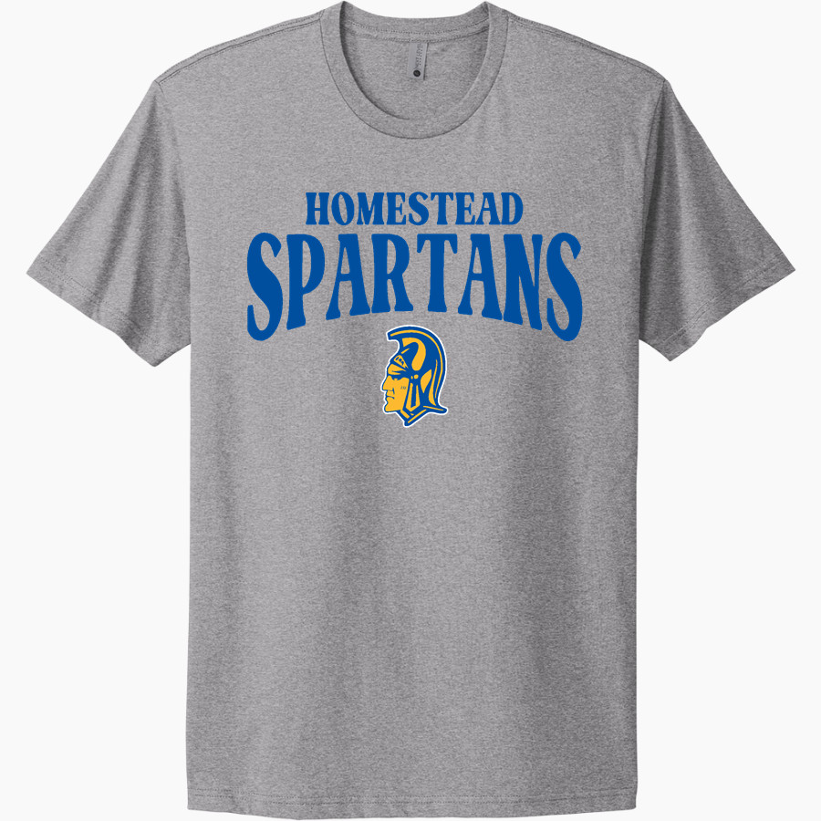 HOMESTEAD HIGH SCHOOL SPARTANS <span class="pdp-name-mascot">HOMESTEAD SPARTANS</span> Next Level Apparel Unisex Cotton Tee
