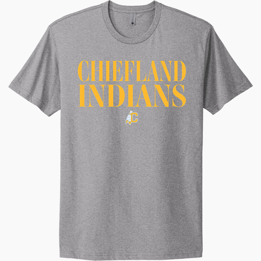 CHIEFLAND HIGH SCHOOL INDIANS Next Level Apparel Unisex Cotton Tee