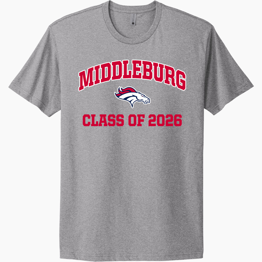 MIDDLEBURG HIGH SCHOOL BRONCOS Next Level Apparel Unisex Cotton Tee