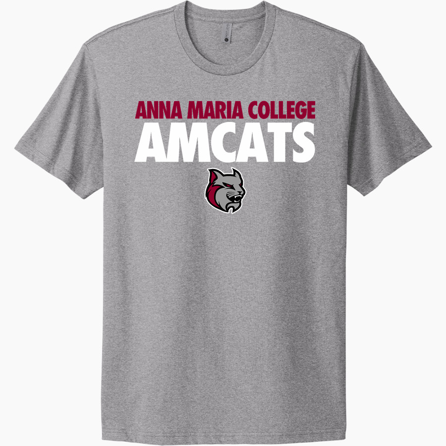 Anna Maria College Amcats <span class="pdp-name-mascot">Anna Maria College Amcats</span> Next Level Apparel Unisex Cotton Tee