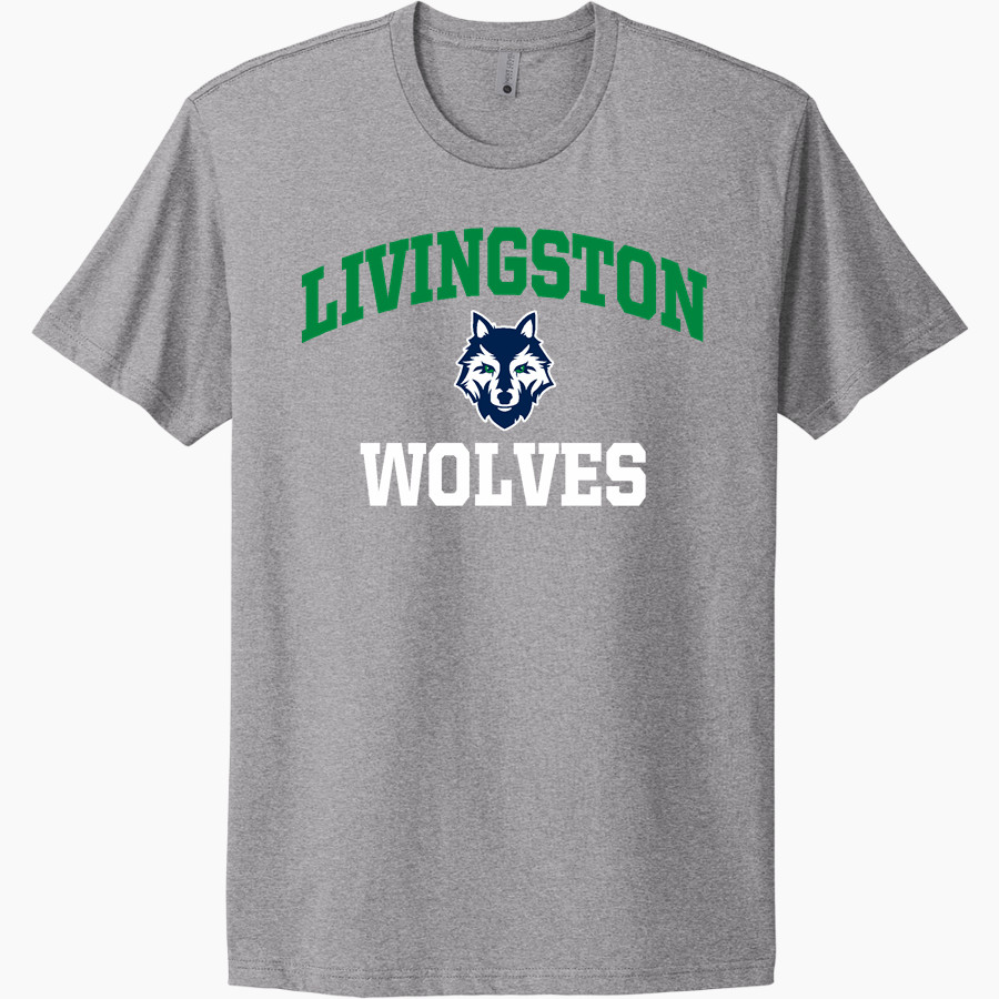 LIVINGSTON COLLEGIATE ACADEMY Wolves Next Level Apparel Unisex Cotton Tee