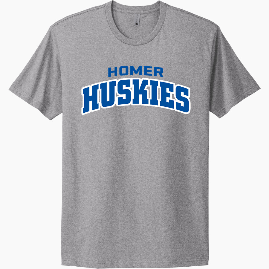 Homer Huskies <span class="pdp-name-mascot">Homer Huskies</span> Next Level Apparel Unisex Cotton Tee