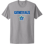 RIVERSIDE HIGH SCHOOL GENERALS <span class="pdp-name-mascot">RIVERSIDE GENERALS</span> Next Level Apparel Unisex Cotton Tee Front Thumbnail