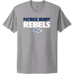 PATRICK HENRY HIGH SCHOOL REBELS <span class="pdp-name-mascot">PATRICK HENRY REBELS</span> Next Level Apparel Unisex Cotton Tee Front Thumbnail