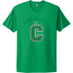 CLOVERDALE HIGH SCHOOL CLOVERS <span class="pdp-name-mascot">CLOVERDALE CLOVERS</span> Next Level Apparel Unisex Cotton Tee Front Thumbnail