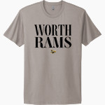 Worth Rams Next Level Apparel Unisex Cotton Tee Front Thumbnail