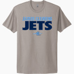 James Clemens Jets Next Level Apparel Unisex Cotton Tee Front Thumbnail