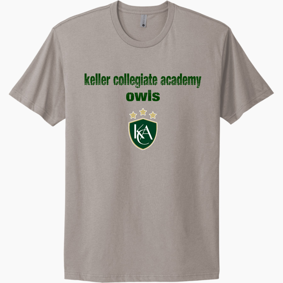 Keller Collegiate Academy Owls Next Level Apparel Unisex Cotton Tee