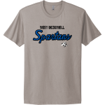 West Mcdowell Spartans <span class="pdp-name-mascot">West Mcdowell Spartans</span> Next Level Apparel Unisex Cotton Tee Front Thumbnail